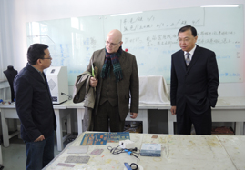 英国格拉斯哥美术学院托马斯?格林诺夫主任一行来访